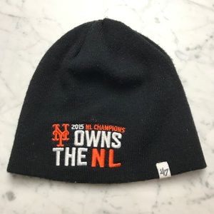 47 NY New York Mets 2015 NL Champions Beanie Hat